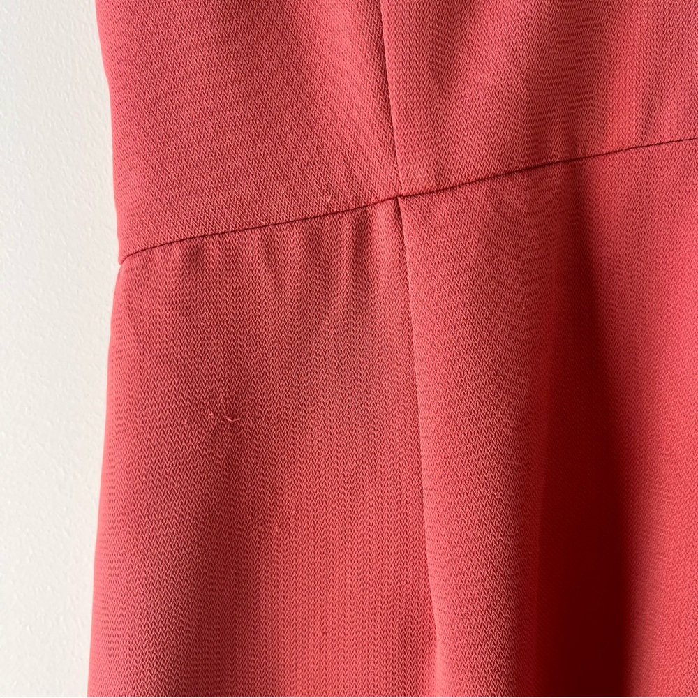 Cooper St Lovine Asymmetrical Ruffle Midi Cocktai Dress Size 10 Faded Rose - Picture 8 of 10